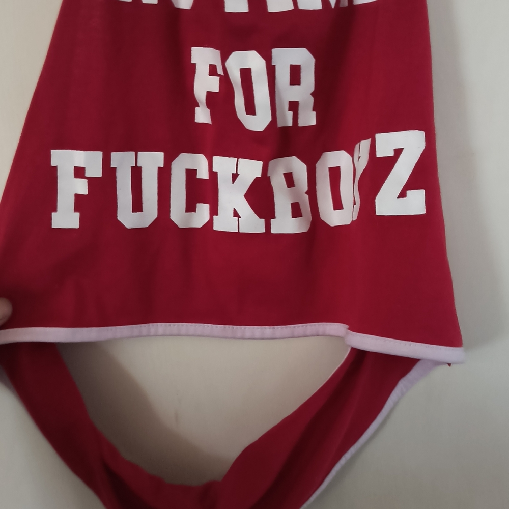 Woman's Red Haltertop